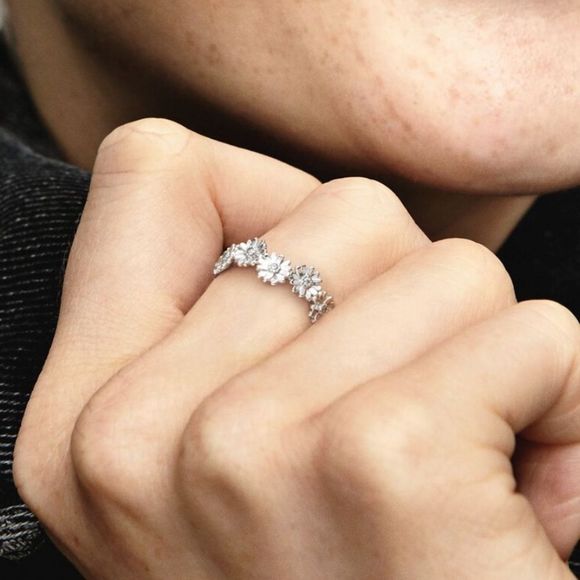 Pandora Ring Bundle with dust bags, and charm lock opener with cleaning brush - Picture 7 of 11